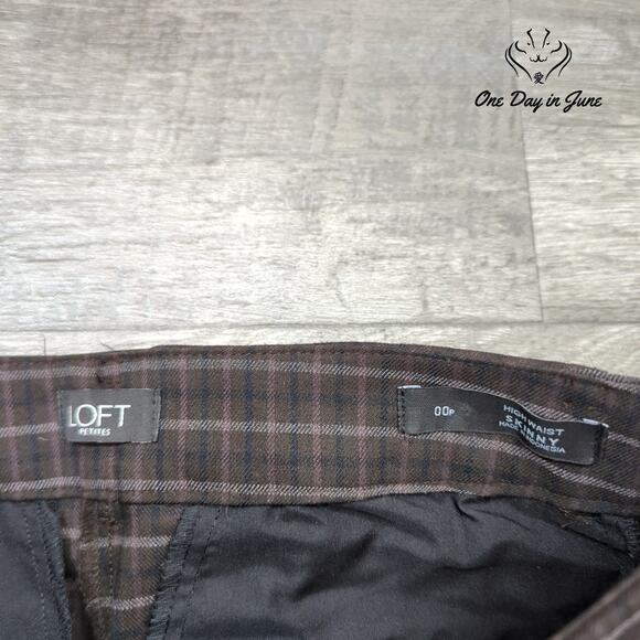 Loft Petite High Waist Skinny Pants Size 00P - Picture 2 of 6